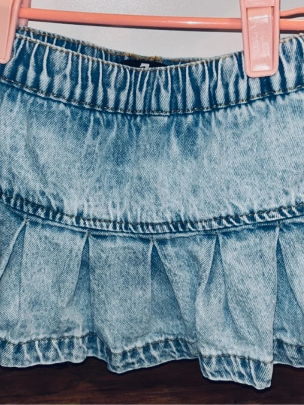 7 For All Mankind Light Blue Denim Cropped Jacket